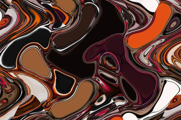 Patrones Coloridos Fractal Psychedelic Fractal Textura Pinceladas Pintura Color Lines — Foto de Stock