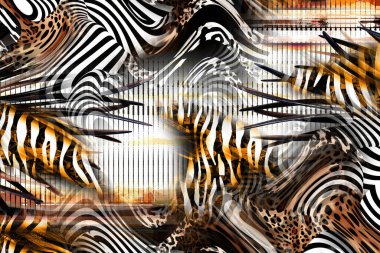 Tekstil baskısı. Soyut özgeçmiş. Giysi rengi deseni. Geometri deseni modern deseni tekrarla. Tekstil deseni. Leopar deseni ve tekstil deseni.