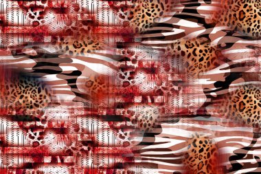 Tekstil baskısı. Soyut özgeçmiş. Giysi rengi deseni. Geometri deseni modern deseni tekrarla. Tekstil deseni. Leopar deseni ve tekstil deseni.