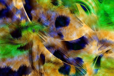 Tekstil moda kumaş desenleri. Duvar baskıları için soyut dijital illüstrasyon sanatı. Hayvan esinlenilmiş etnik çizgi deseni. Renkli moda deseni. Soyut moda deseni.