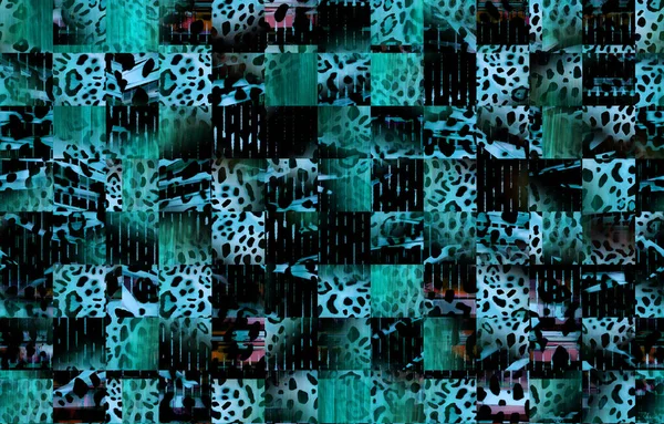 Textil Print Abstrakt Bakgrund Klädsel Färgglada Mönster Upprepa Geometri Struktur — Stockfoto