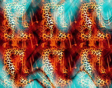 Tekstil baskı deseni. Geometrik Çizgiler Moda Tasarımı. Soyut geometrik girdap fraktal.Boyalı Arka plan. Hippie soyut saykodelik çizgiler. Tekstil çizimi.