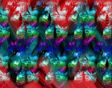 Tekstil baskı deseni. Geometrik Çizgiler Moda Tasarımı. Soyut geometrik girdap fraktal.Boyalı Arka plan. Hippie soyut saykodelik çizgiler. Tekstil çizimi.