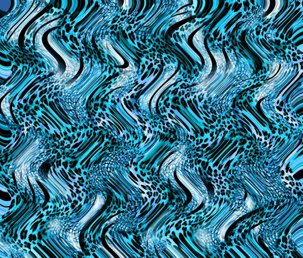 Patrón Impresión Leopardo Colorido Impresiones Moda Modernas Ilustración Textil Patrón —  Fotos de Stock