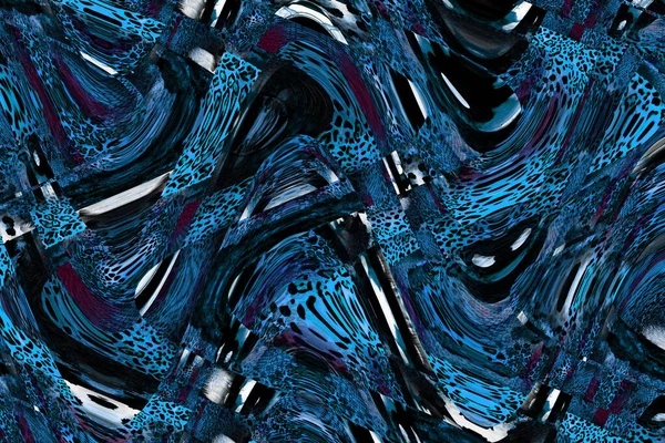 Textildruckmuster Geometrische Linien Muster Modedesign Abstrakte Geometrische Wirbelfrakt Tie Dye — Stockfoto
