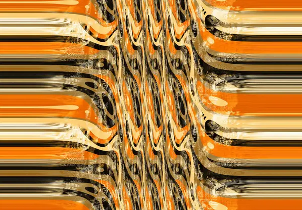 纺织品印花图案几何线条图案时装设计 抽象几何涡旋分形 领带染料背景 嬉皮士抽象迷幻条纹颜色 纺织品插图 — 图库照片