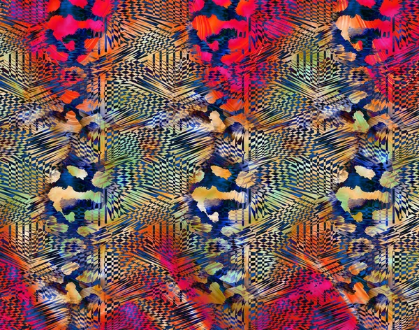 Текстильний Візерунок Друку Геометричні Лінії Візерунок Модний Дизайн Абстрактний Геометричний — стокове фото