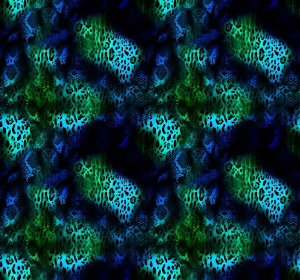 Färgglada Mönster Studie Leopard Zebra Kamouflage Och Klänning Mönster Textil — Stockfoto