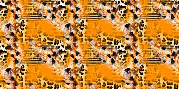 Estudio Patrones Coloridos Diseños Leopardo Cebra Camuflaje Vestido Patrón Tejido — Foto de Stock