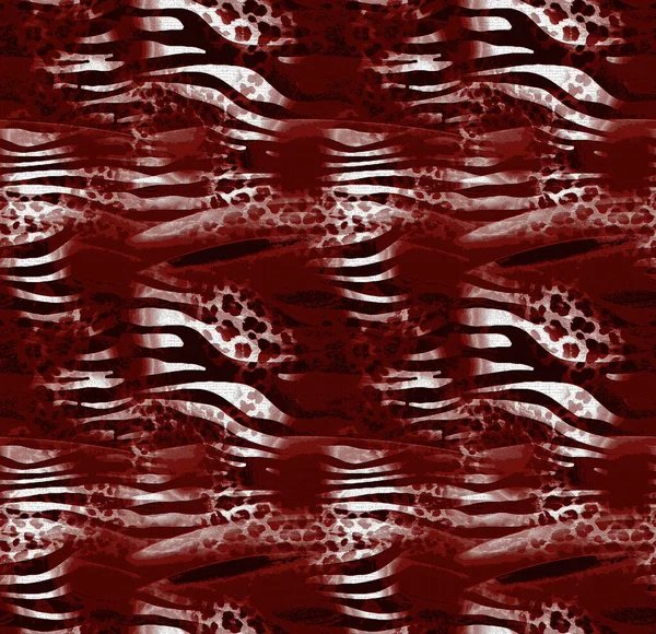 Barevný Vzor Studie Leopard Zebra Kamufláž Šaty Vzory Textilní Textilní — Stock fotografie