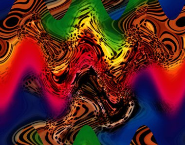 Horizontal thin colorful lines background.Textile illustration.Fractal colorful pattern.Print pattern illustration.Abstract decorative texture with colorful zig zag pattern. illustration.