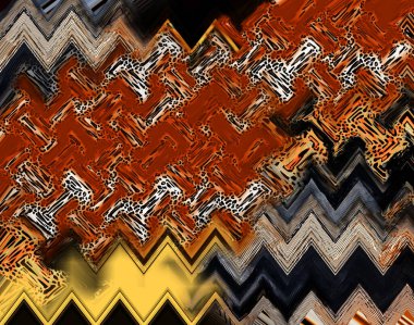 Horizontal thin colorful lines background.Textile illustration.Fractal colorful pattern.Print pattern illustration.Abstract decorative texture with colorful zig zag pattern. illustration.