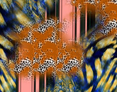 Horizontal thin colorful lines background.Textile illustration.Fractal colorful pattern.Print pattern illustration.Abstract decorative texture with colorful zig zag pattern. illustration.