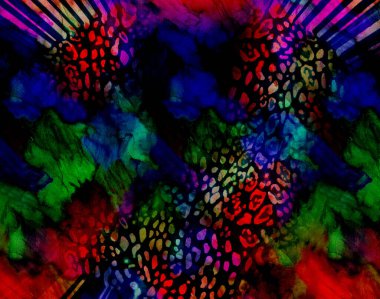 Horizontal thin colorful lines background.Textile illustration.Fractal colorful pattern.Print pattern illustration.Abstract decorative texture with colorful zig zag pattern. illustration.