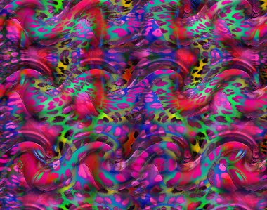 Horizontal thin colorful lines background.Textile illustration.Fractal colorful pattern.Print pattern illustration.Abstract decorative texture with colorful zig zag pattern. illustration.