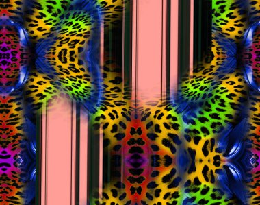 Horizontal thin colorful lines background.Textile illustration.Fractal colorful pattern.Print pattern illustration.Abstract decorative texture with colorful zig zag pattern. illustration.