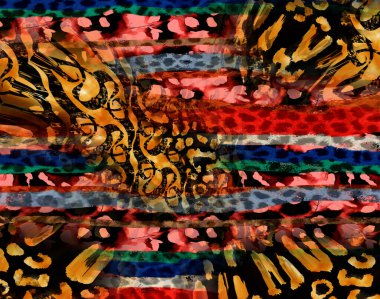 Horizontal thin colorful lines background.Textile illustration.Fractal colorful pattern.Print pattern illustration.Abstract decorative texture with colorful zig zag pattern. illustration.