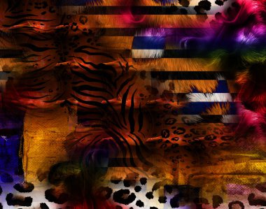 Horizontal thin colorful lines background.Textile illustration.Fractal colorful pattern.Print pattern illustration.Abstract decorative texture with colorful zig zag pattern. illustration.