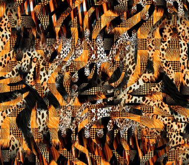 Colorful abstract pattern,pattern for fabric, textile, fashion, interior decor, web.Abstract digital fractal pattern. Horizontal orientation pattern in african ethnic style. Tribal ornament.