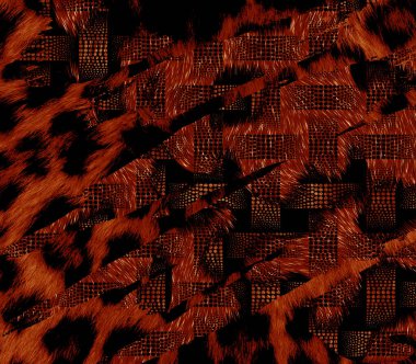 Colorful wavy stripes pattern. Fractal colorful pattern. Wavy futuristic background. Abstract digital fractal pattern. Abstract glitch texture. horizontal background