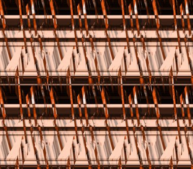 Colorful wavy stripes pattern. Fractal colorful pattern. Wavy futuristic background. Abstract digital fractal pattern. Abstract glitch texture. horizontal background