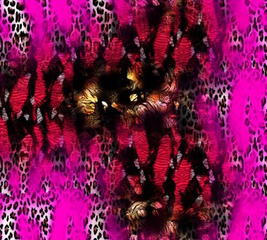 Colorful wavy stripes pattern. Fractal colorful pattern. Wavy futuristic background. Abstract digital fractal pattern. Abstract glitch texture. horizontal background