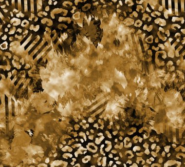 Colorful wavy stripes pattern. Fractal colorful pattern. Wavy futuristic background. Abstract digital fractal pattern. Abstract glitch texture. horizontal background