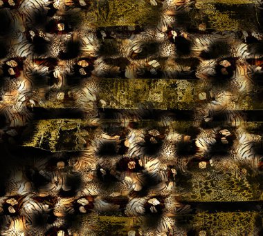 Colorful wavy stripes pattern. Fractal colorful pattern. Wavy futuristic background. Abstract digital fractal pattern. Abstract glitch texture. horizontal background