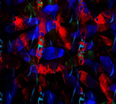 Colorful wavy stripes pattern. Fractal colorful pattern. Wavy futuristic background. Abstract digital fractal pattern. Abstract glitch texture. horizontal background