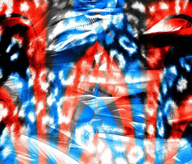 Colorful wavy stripes pattern. Fractal colorful pattern. Wavy futuristic background. Abstract digital fractal pattern. Abstract glitch texture. horizontal background