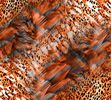 Colorful wavy stripes pattern. Fractal colorful pattern. Wavy futuristic background. Abstract digital fractal pattern. Abstract glitch texture. horizontal background