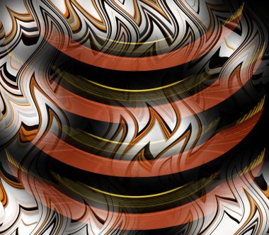 soyut tavus kuşu renkli geometrik desen, tekstil ve tasarım için renkli dalgalı desen, yaratıcı tasarım için soyut fraktal çizim, renkli psikedelik arkaplan