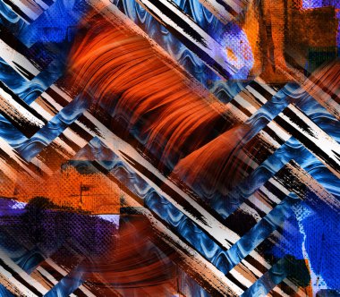 soyut tavus kuşu renkli geometrik desen, tekstil ve tasarım için renkli dalgalı desen, yaratıcı tasarım için soyut fraktal çizim, renkli psikedelik arkaplan