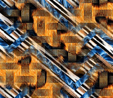 soyut tavus kuşu renkli geometrik desen, tekstil ve tasarım için renkli dalgalı desen, yaratıcı tasarım için soyut fraktal çizim, renkli psikedelik arkaplan