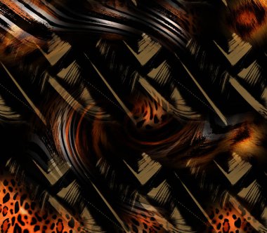 soyut tavus kuşu renkli geometrik desen, tekstil ve tasarım için renkli dalgalı desen, yaratıcı tasarım için soyut fraktal çizim, renkli psikedelik arkaplan