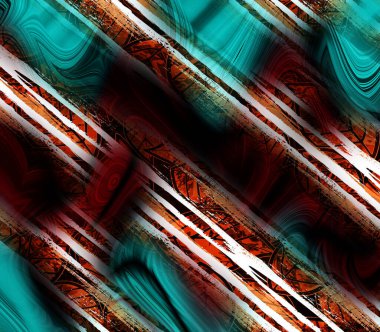 soyut tavus kuşu renkli geometrik desen, tekstil ve tasarım için renkli dalgalı desen, yaratıcı tasarım için soyut fraktal çizim, renkli psikedelik arkaplan
