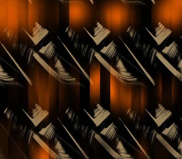 Abstrakt Påfågel Färgat Geometriskt Mönster Färgglada Vågiga Randiga Mönster För — Stockfoto