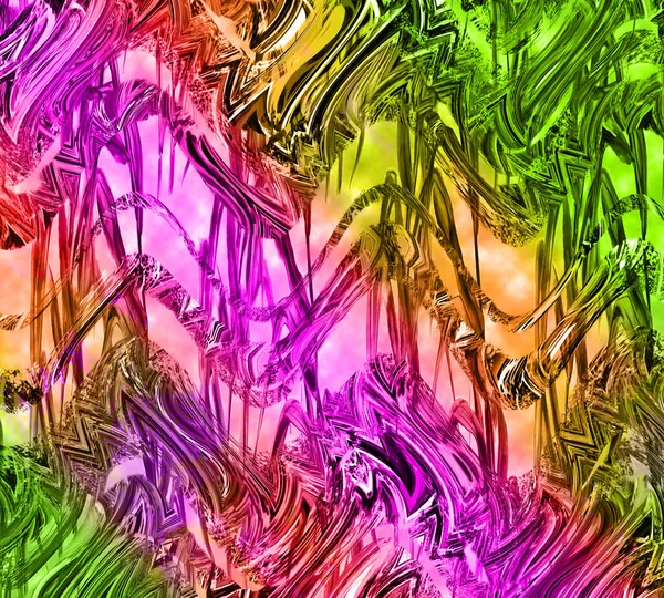 Abstract Pauw Gekleurd Geometrisch Patroon Kleurrijk Golvend Gestreept Patroon Voor — Stockfoto