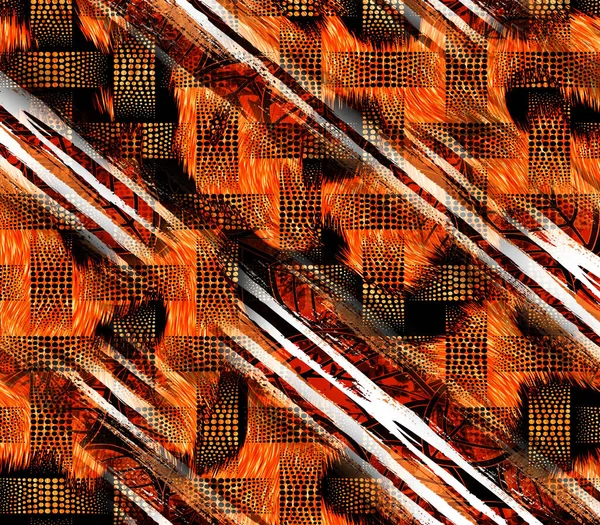 Soyut Tavus Kuşu Renkli Geometrik Desen Tekstil Tasarım Için Renkli — Stok fotoğraf