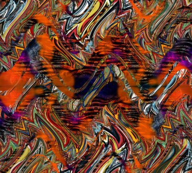 soyut tavus kuşu renkli geometrik desen, tekstil ve tasarım için renkli dalgalı desen, yaratıcı tasarım için soyut fraktal çizim, renkli psikedelik arkaplan