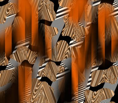 soyut tavus kuşu renkli geometrik desen, tekstil ve tasarım için renkli dalgalı desen, yaratıcı tasarım için soyut fraktal çizim, renkli psikedelik arkaplan