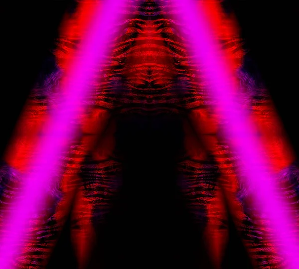 Αφηρημένο Παγώνι Χρωματιστό Γεωμετρικό Μοτίβο Πολύχρωμο Κυματιστό Ριγέ Μοτίβο Για — Φωτογραφία Αρχείου