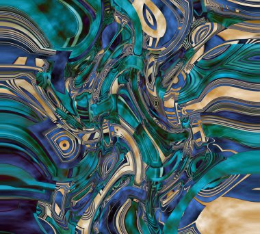 soyut tavus kuşu renkli geometrik desen, tekstil ve tasarım için renkli dalgalı desen, yaratıcı tasarım için soyut fraktal çizim, renkli psikedelik arkaplan