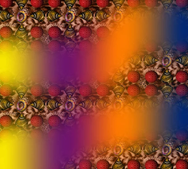 Abstracto Patrón Geométrico Color Pavo Real Patrón Rayas Onduladas Coloridas — Foto de Stock