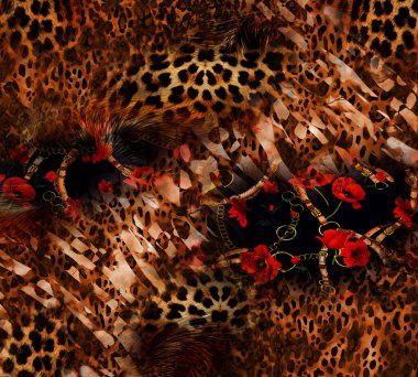 Tekstil kumaş baskı deseni, Yastık deseni, Elbise deseni tasarımı, Leopar, Kamuflaj, Zebra, Barok ve Kombinasyon desenleri. Geometri dokusu modern deseni tekrarlıyor. Leopar deseni ipek atkı tasarımı.