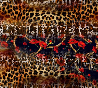 Tekstil kumaş baskı deseni, Yastık deseni, Elbise deseni tasarımı, Leopar, Kamuflaj, Zebra, Barok ve Kombinasyon desenleri. Geometri dokusu modern deseni tekrarlıyor. Leopar deseni ipek atkı tasarımı.