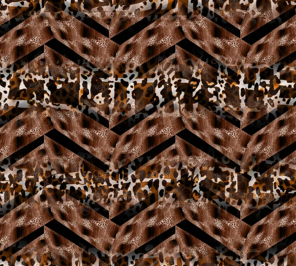Tekstil Kumaş Baskı Deseni Yastık Deseni Elbise Deseni Tasarımı Leopar — Stok fotoğraf