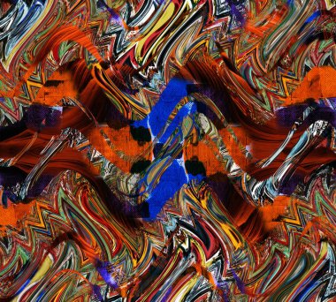  Tekstil baskısı. Soyut arkaplan. Renkli kıyafetler. Geometri dokusu modern deseni tekrarlıyor. Leopar ipek atkı tasarımı, moda tekstili.