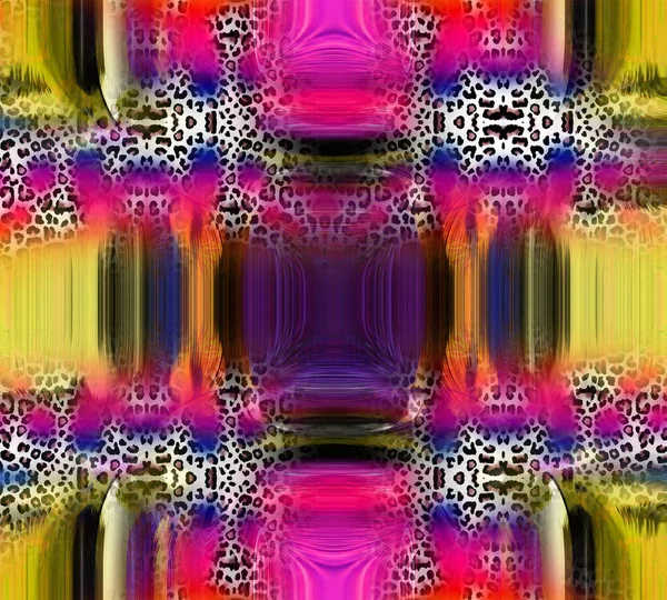 Druk Tekstylny Abstrakcyjne Tło Odzież Kolorowe Wzory Geometria Tekstury Powtarzać — Zdjęcie stockowe