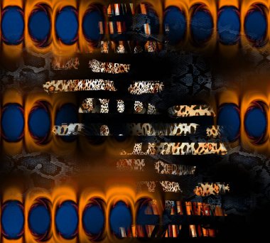 Renkli desenler, kumaş desenler, yatay ince renkli çizgiler. Tekstil çizimi. Renkli zig zag desenli soyut desenli desen.